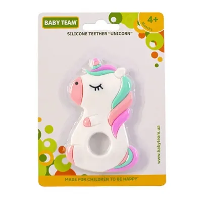 Прорезыватель Baby Team Единорожок (4824428040181) Винница