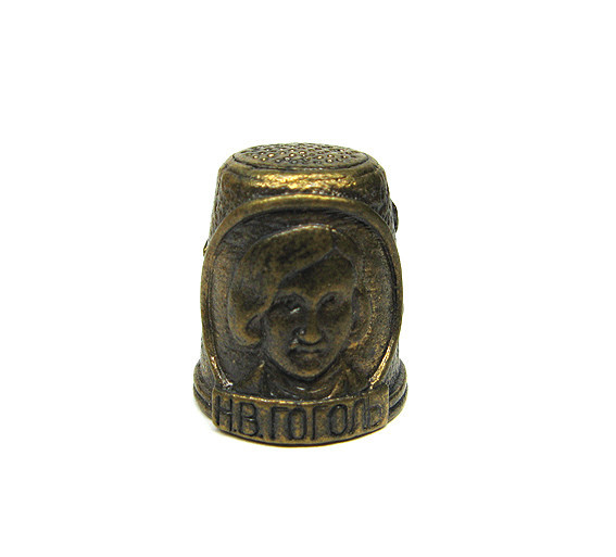 Наперсток из бронзы коллекционный Гоголь Киев - изображение 1