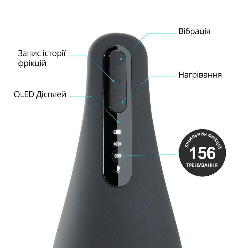Мастурбатор Otouch AIRTURN 1, 7 режимів вібрації, 2 рівні підігріву, лічильник фрикцій Sex Aura Київ - фото 5