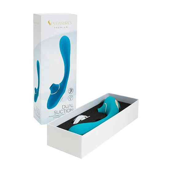 Вібратор S Pleasures Dual Suction - Turquoise Sex Aura Київ