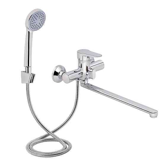 Смеситель для ванны Lidz Nicole 005 с поворотным изливом (c душевым гарнитуром) (k35) LDNIC005CRM22140 Chrome Киев