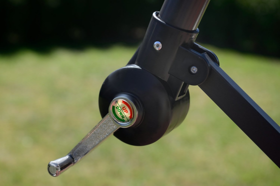 Садовый раскладной зонтик Funfit Garden (диаметр - 3 метра) с боковой стойкой, Зеленый Киев