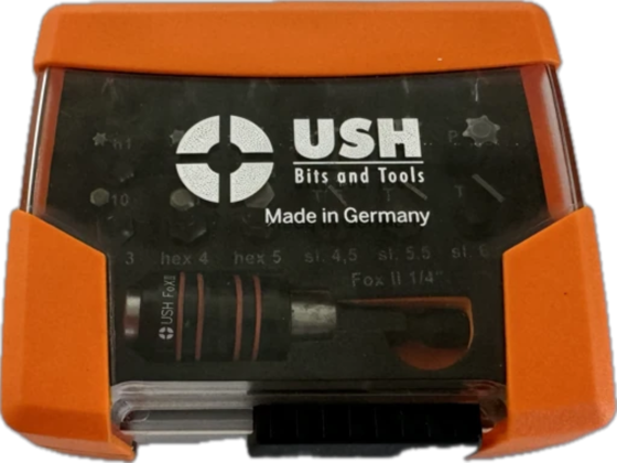 Насадки отверточные USH Industry: с магнитным держателем, PH, PZ, SL, Torx, HEX, 19 эл Одесса