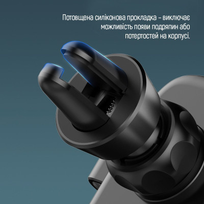 Універсальний автотримач ColorWay Metallic Gravity Holder 3 Black (CW-CHG14-BK) Вінниця - фото 7