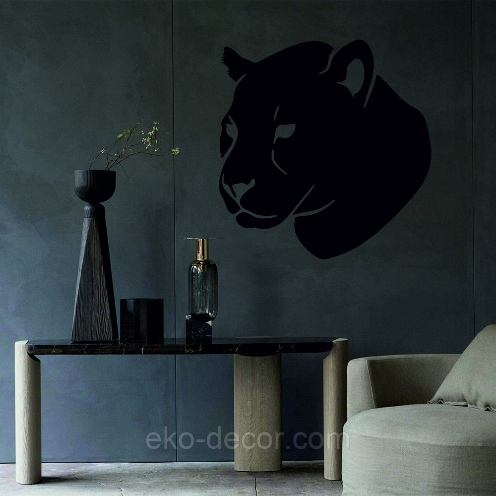 Декоративне настінне Панно «Пантера», Декор на стіну 90*86 см, Чорний Київ - фото 3