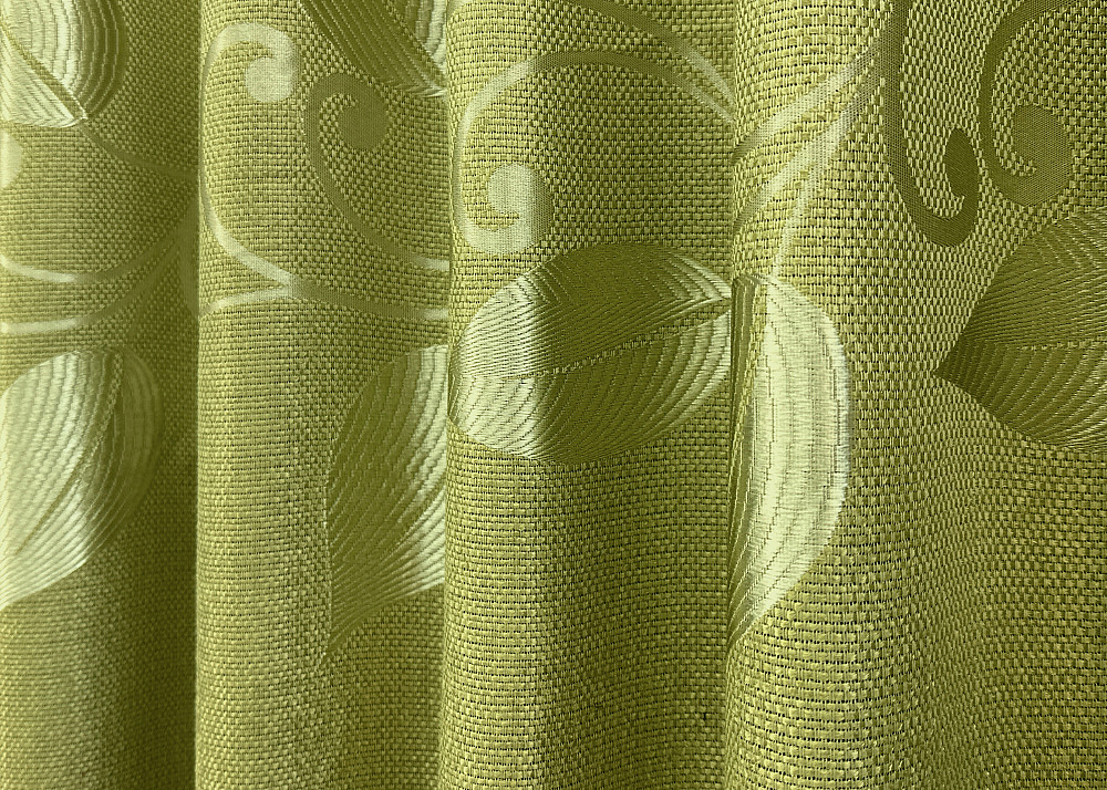 Комплект готовых штор VR-Textil Лен Рогожка № 1784ш Оливковый 150х270 см 2 шт (33-0761) Киев - изображение 7