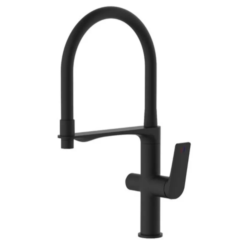 Кухонный смеситель Mixxus Premium DERBY 021 (NUT) черный с выходом для питьевой воды Харьков - изображение 1