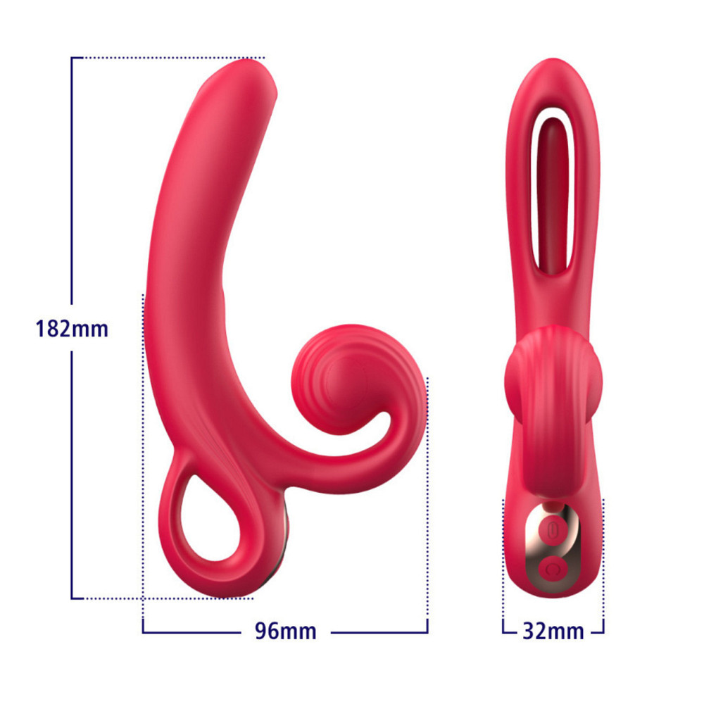 Вібратор - Erospace Sweet Play Tongue Flipping Vibrator A4 Sex Aura Київ - фото 10