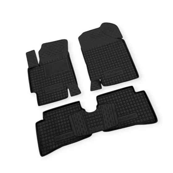 Коврики салона Hyundai Accent III, Kia Rio II (2005-2010) борт 2,5 см, с перемычкой Мукачево