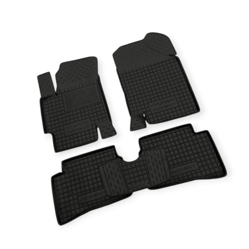 Коврики салона Hyundai Accent III, Kia Rio II (2005-2010) борт 2,5 см, с перемычкой Мукачево - изображение 1