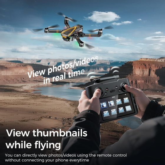 Дрон H11 GPS з камерою 4k EIS Professional для дорослих та дітей (екранний пульт дистанційного керування) RC квадрокоптер Київ