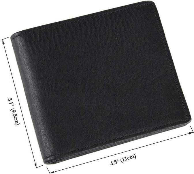 Гаманець чоловічий чорний (Vintage) Київ - фото 8