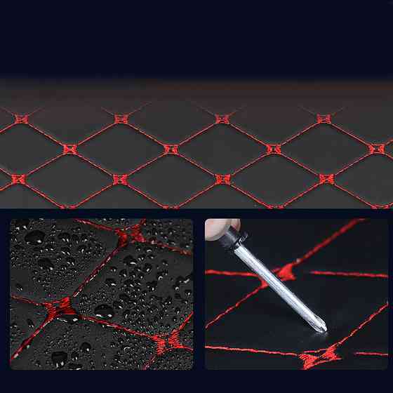 Автомобильный органайзер XY0-52 Black-Red компактный вместительный два отдела для хранения на магнитах с ручкой 40*31*29 см Киев