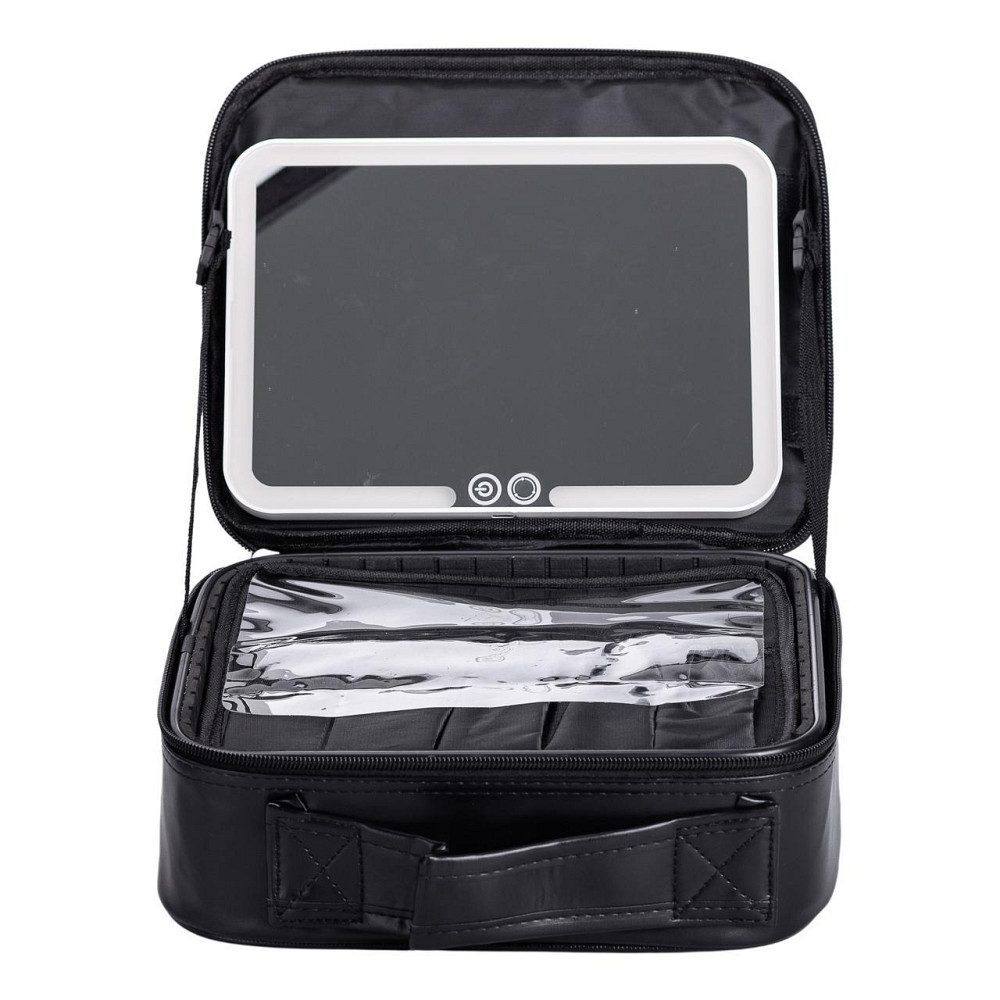 Косметичка-органайзер з дзеркалом та підсвіткою 26x22 см Київ - фото 8