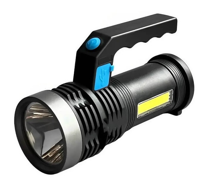 Ручний ліхтар BL-8205, вбудований акум, USB, індикатор зарядки Дніпро - фото 1