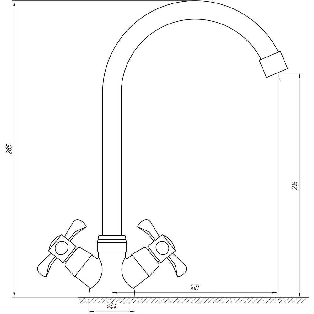 Змішувач для кухні DOMINO DK-H1-2N-GREEN Тернопіль - фото 5