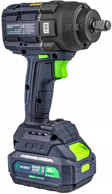 Гайковерт акумуляторний ударний 1000Нм WUBER (Польща) Київ - фото 3