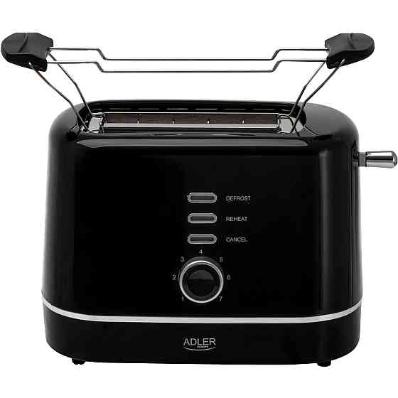 Тостер Adler AD 3224 black 850Вт/ 2 відділення/7 режимів підсмажування/розморожування/підігрів булок Вінниця