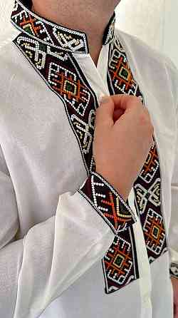 Чоловіча сучасна вишиванка з довгим рукавом котон 50 Одеса