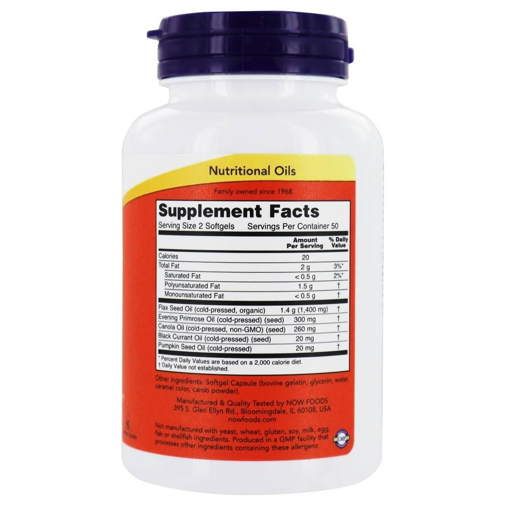 Омега 3 6 9 Now Foods Omega 3-6-9 1000 мг 100 гел капс Киев - изображение 2