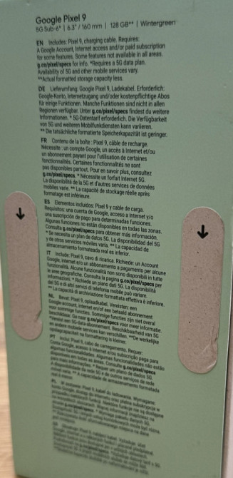 Телефон Google Pixel 9 wintergreen 128Gb. Киев - изображение 1
