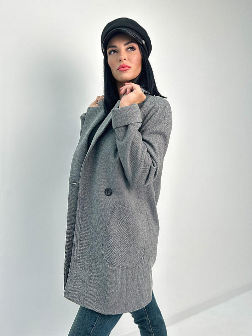 Женское кашемировое пальто Forest 42-44, Графит Киев - изображение 5