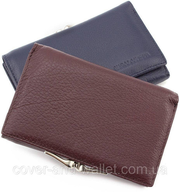 Женский кожаный кошелек небольшого размера на магнитах Marco Coverna MC-2049A Киев - изображение 2