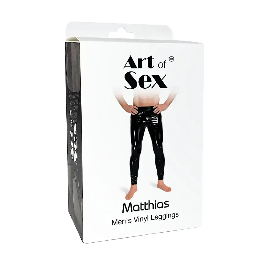 Лаковані чоловічі легінси Art of Sex - Matthias, колір чорний, розмір L Львів - фото 3