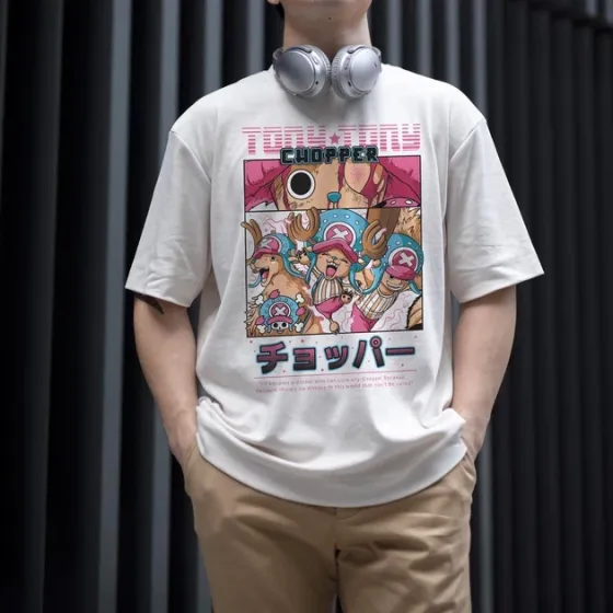 Футболка для підлітка хлопчика з принтом Ван Пис Тоні Тоні WE Розмір 160 Anime10881 Дніпро