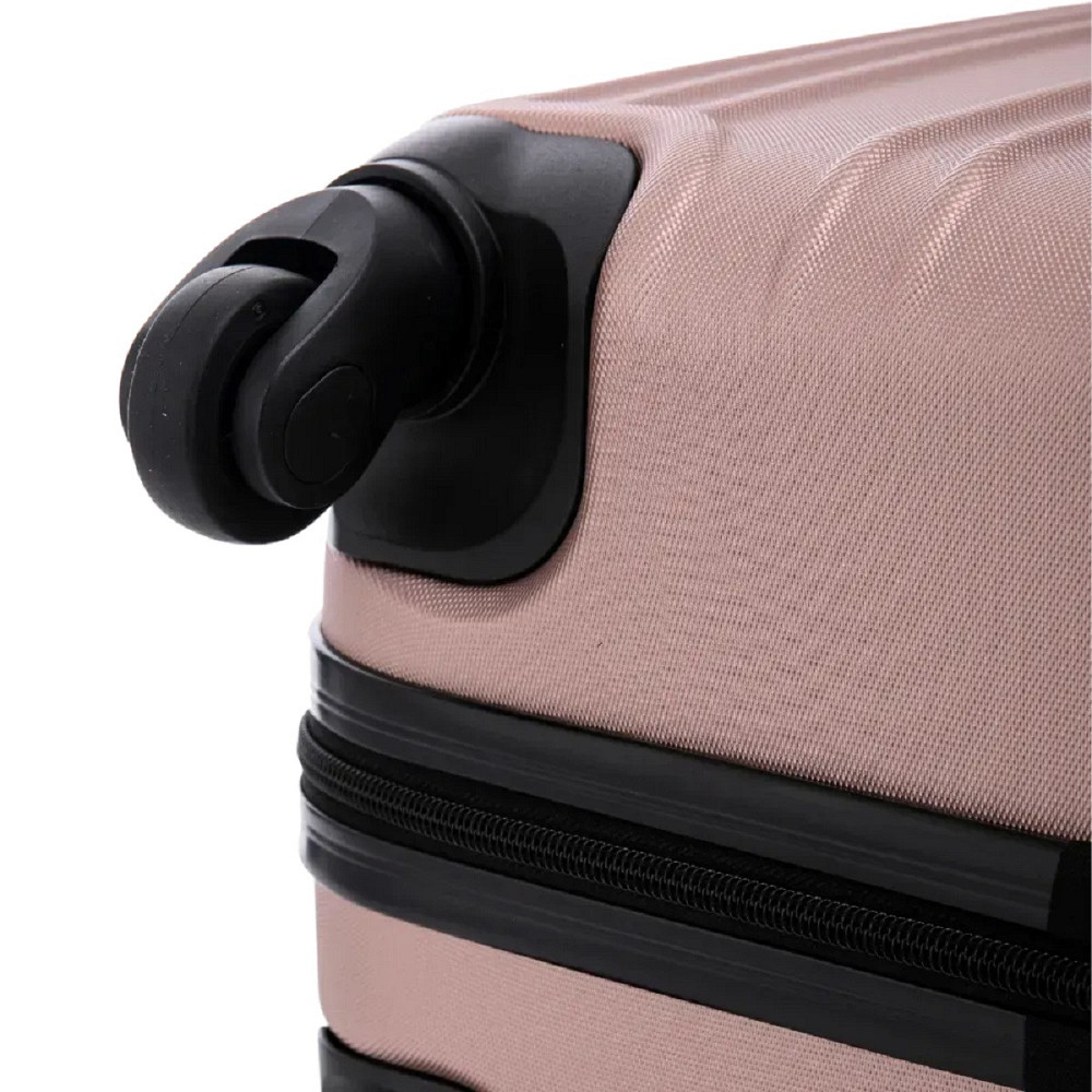Валіза пластикова WINGS HRR01 мала 55 см золотисто-рожева Київ - фото 7