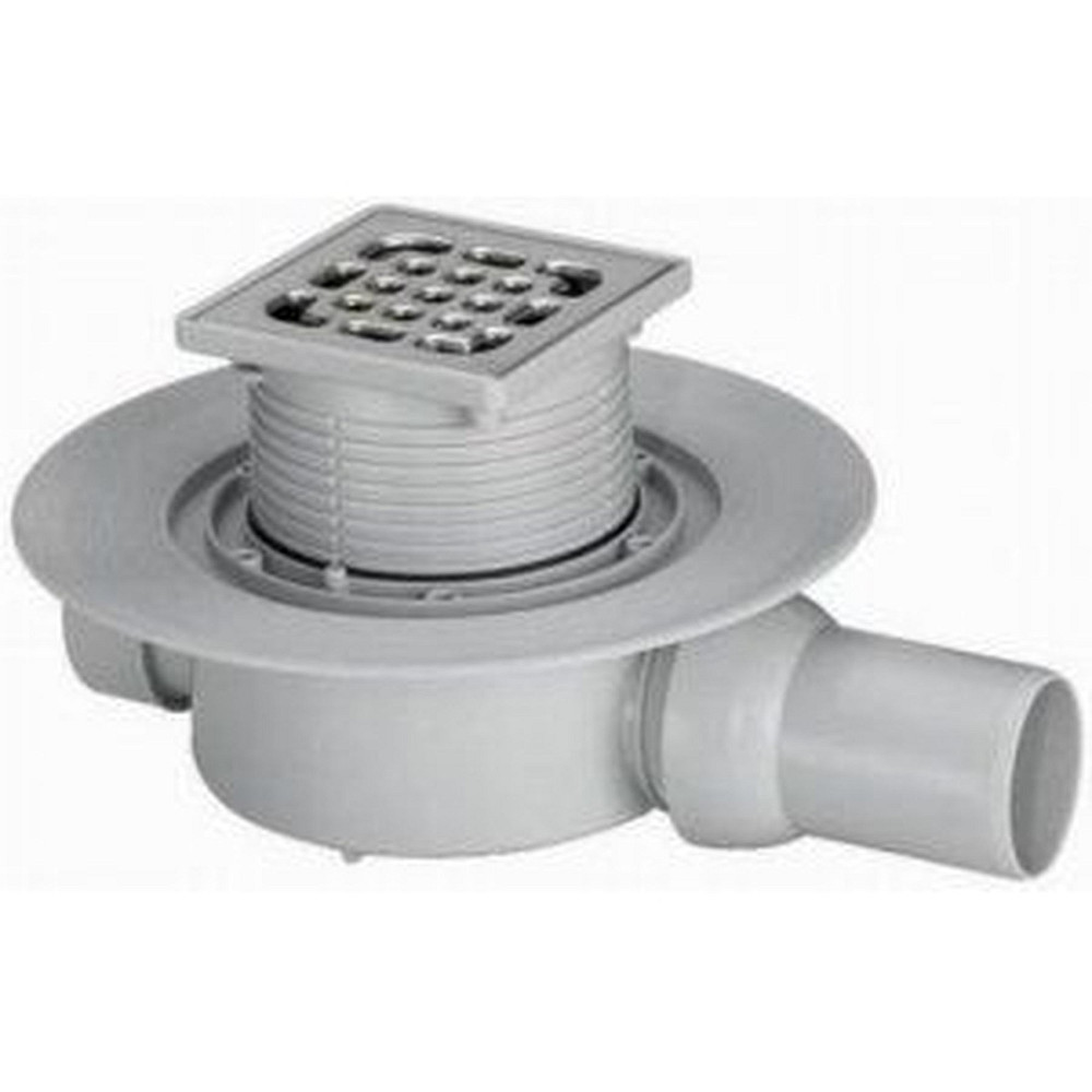 Трап для ванної VIEGA ф50 з сифоном, нержавіюча решiтка 100х100, гориз. 557119 Луцьк - фото 2