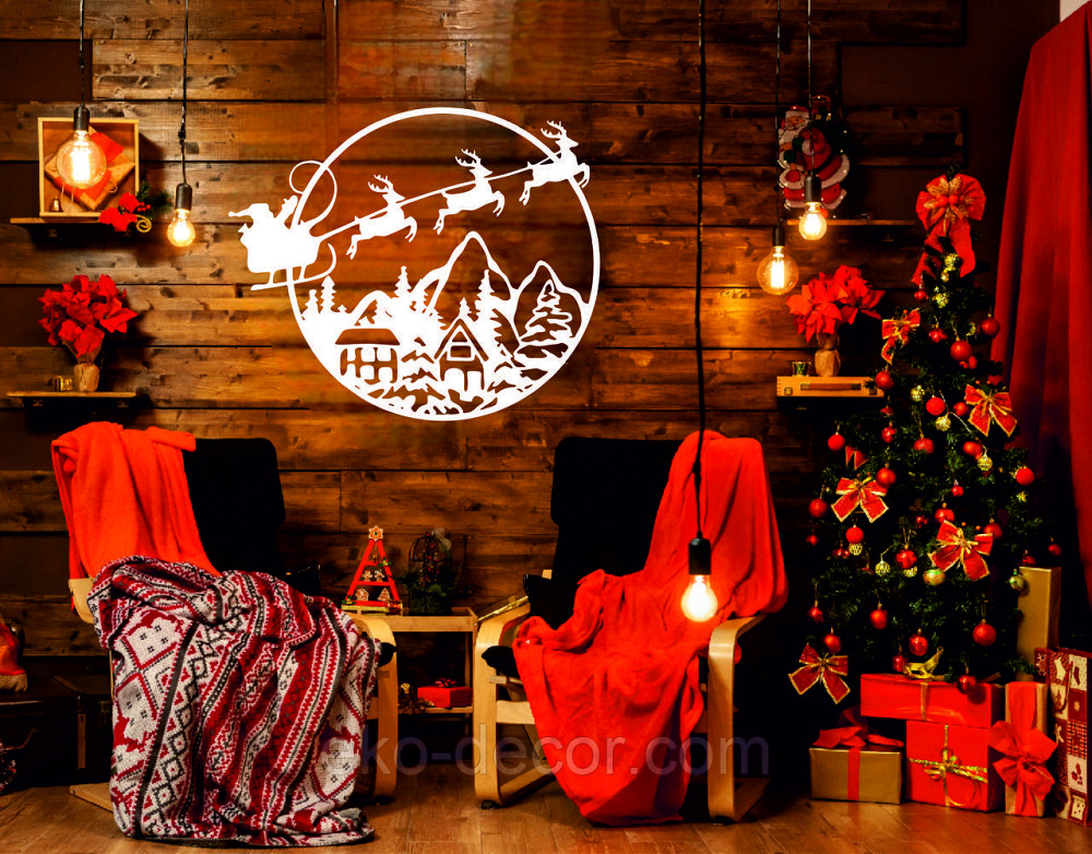 Декоративне настінне Панно «Новий рік», Декор на стену Київ - фото 3