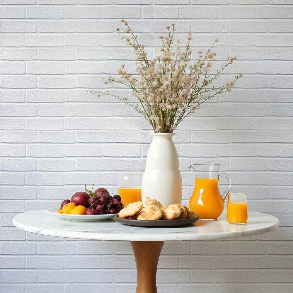 Декоративная ПВХ панель 960х480х4мм Белый кирпич SW-00001427 Днепр - изображение 7