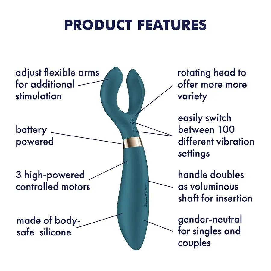 Вібратор для пар Satisfyer Endless Fun Battery Series, три мотори, багатофункціональний Львів - фото 5