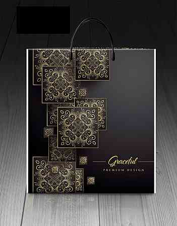 Пакет-сумка 40х45 з пластиковою ручкою   СБ 