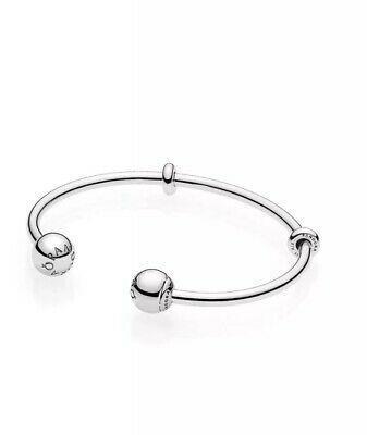 Серебряный браслет для шармов Пандора -бэнгл открытый 596477 17,5MasterSem Киев - изображение 1