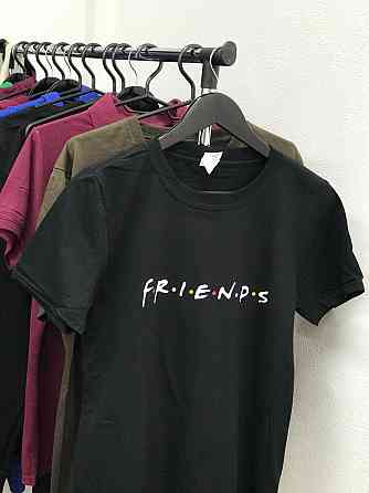 Женская футболка Oversize с принтом - 