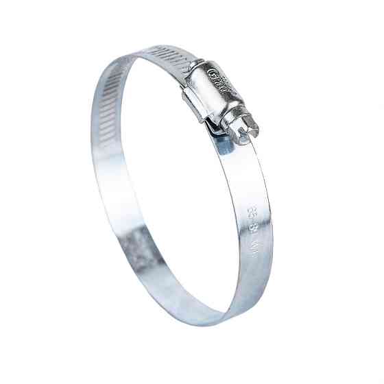 Хомут червячный оцинкованный 12.7мм D65-89мм 10шт GRAD (2511485) Киев