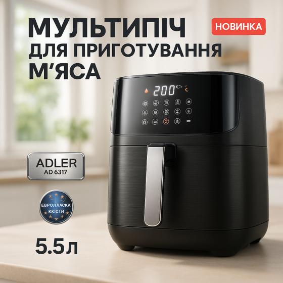 Мощная электрическая аэрофритюрница для дома, Фритюрница аэрофритюрница, Электрическая печь-фритюрница KJ-22 Львов