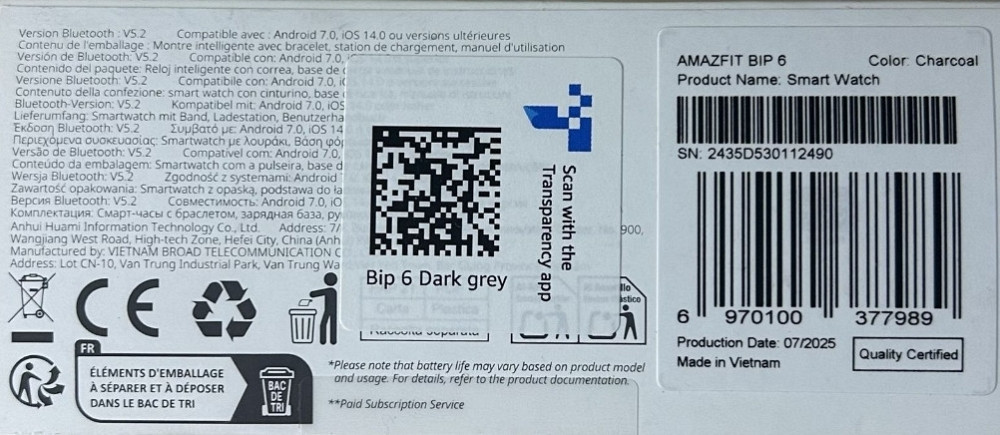 Смарт-часы Amazfit Bip 6 (Charcoal) Харьков - изображение 6