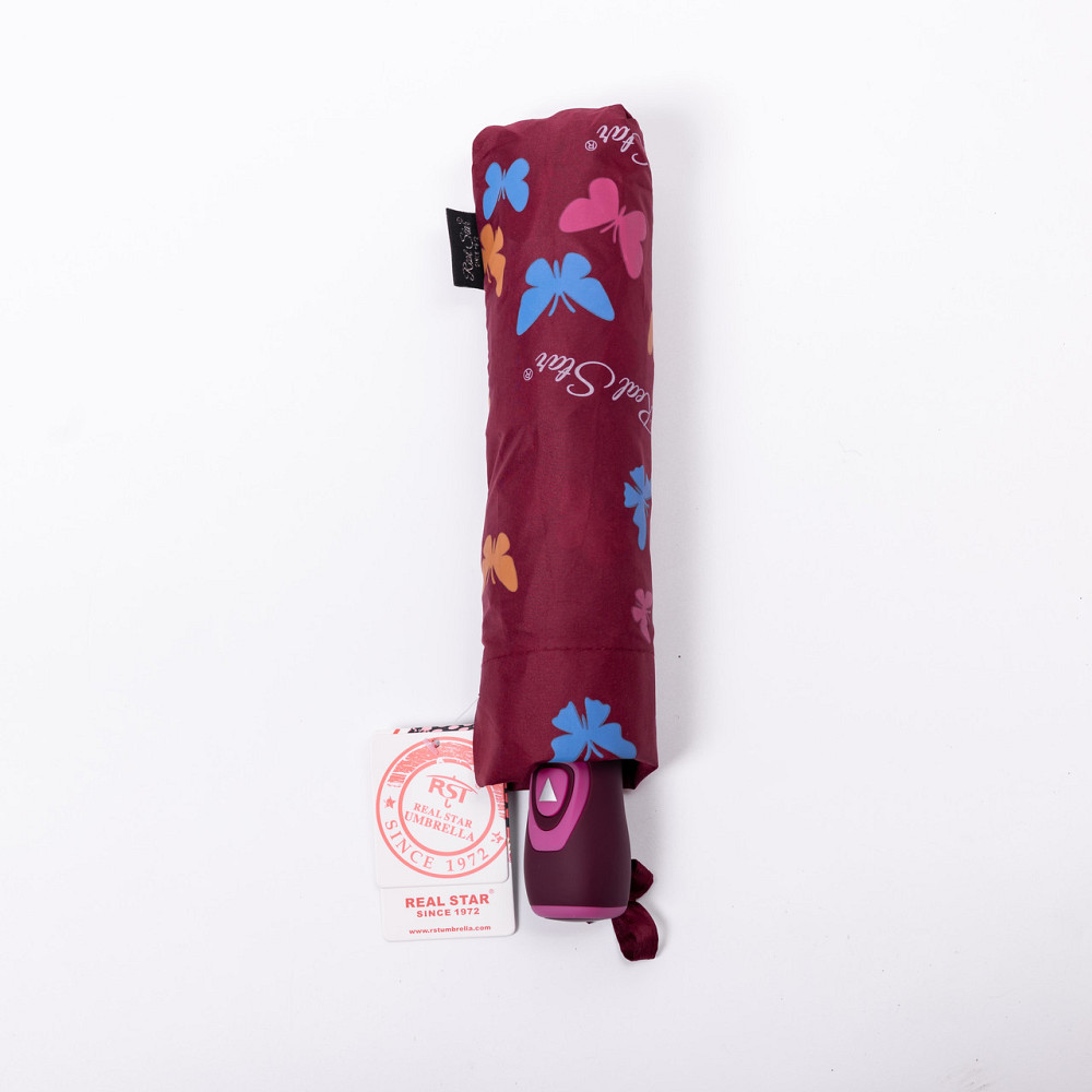 Парасолька напівавтомат з принтом міцна з поліестеру діаметр 97 см Червона HP-23-2R Коломыя - изображение 5