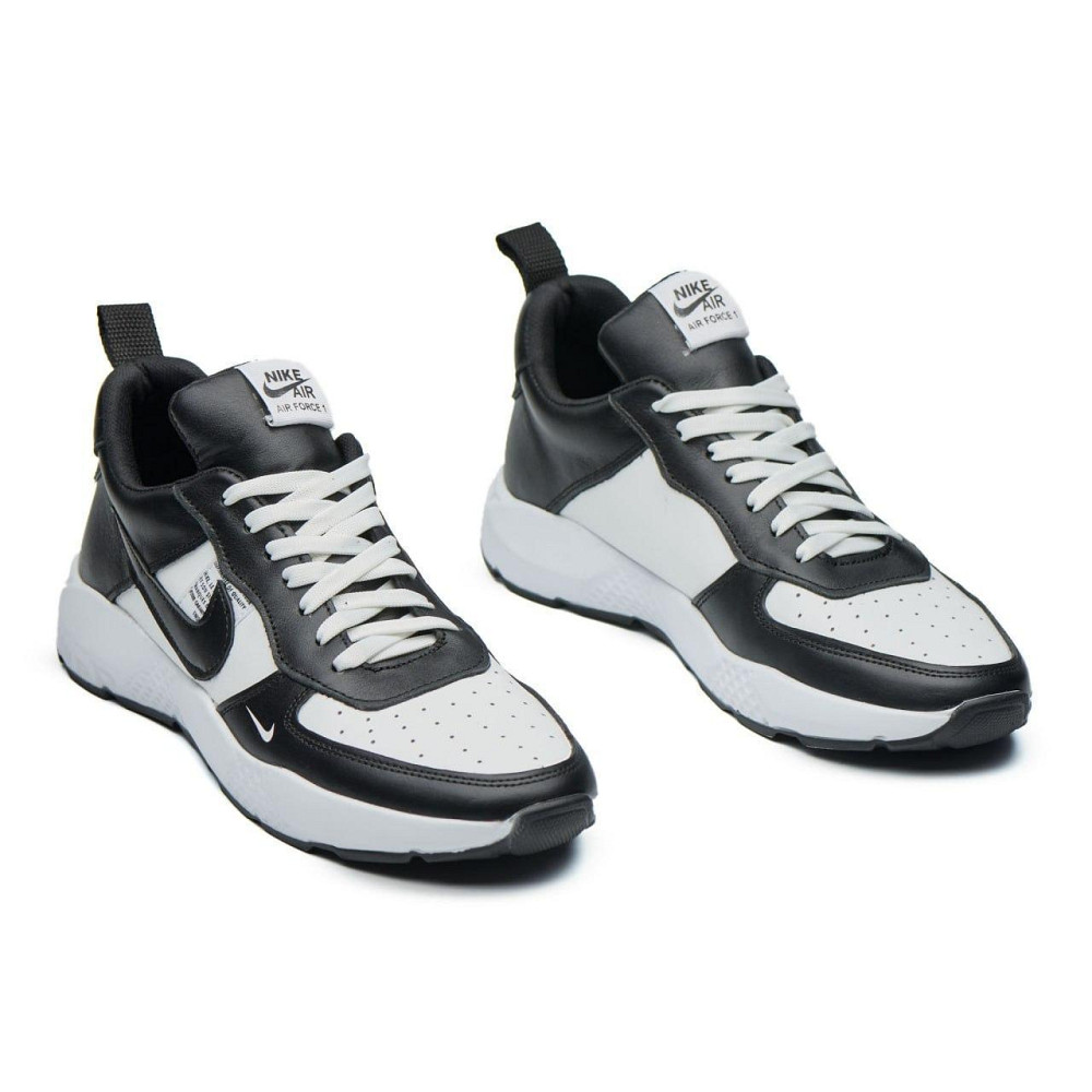 Чоловічі шкіряні кросівки 015-ч/б Харьков - изображение 7