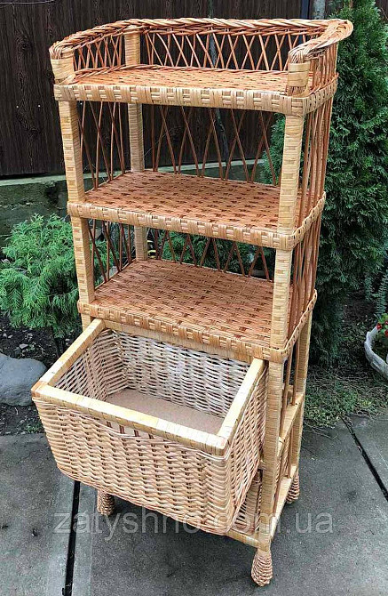 Комод плетеный с ящиками и полками из лозы Киев - изображение 7