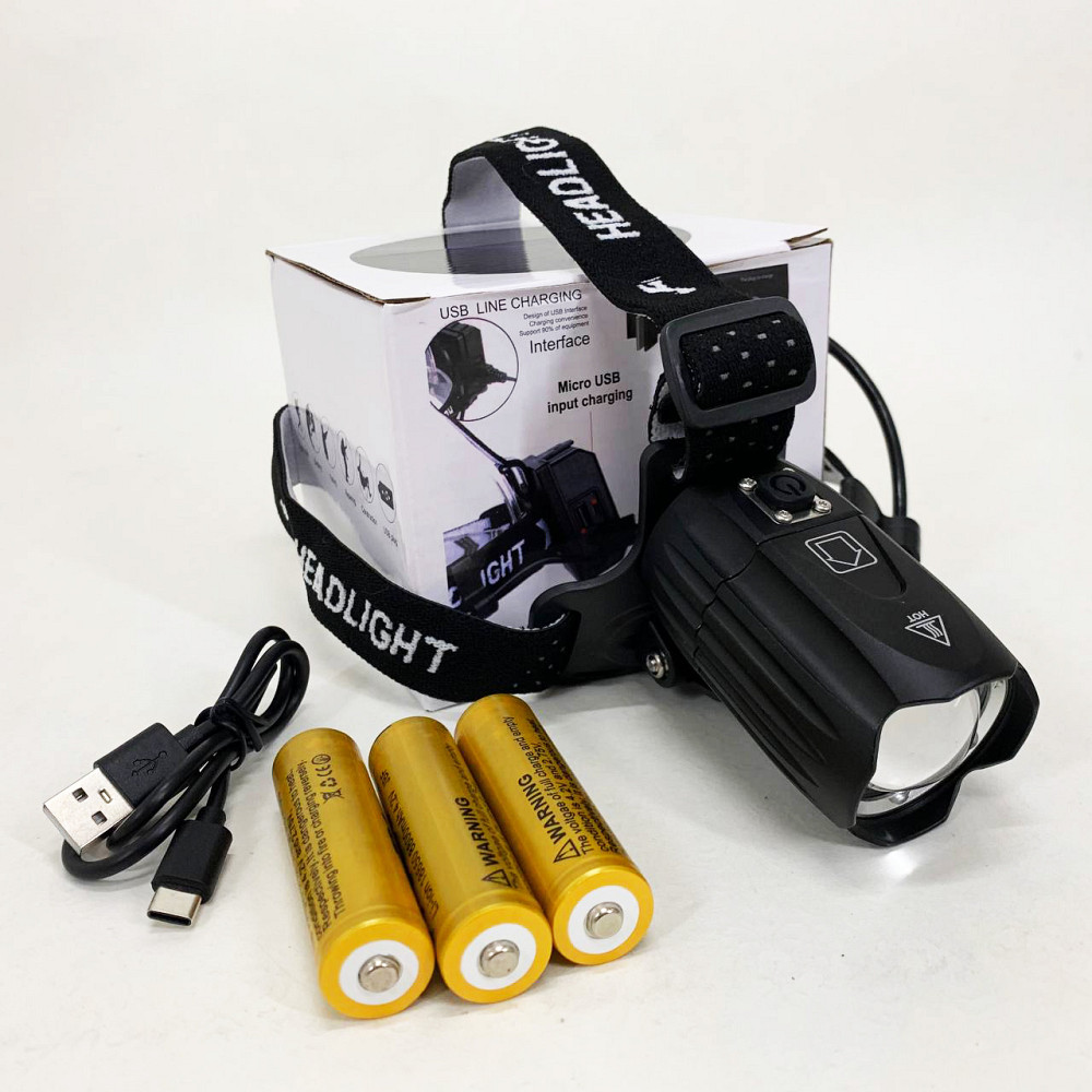 Фонарь налобный BL-T35-P160 3x18650 MO-33 Львов - изображение 7