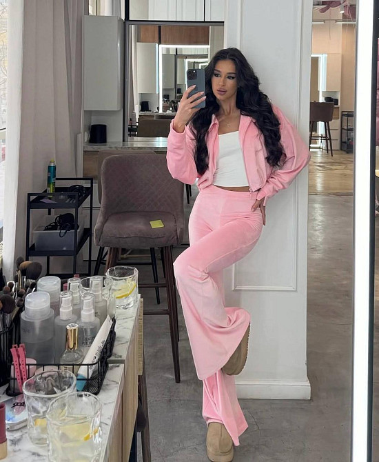 Женский стильный повседневный велюровый костюм Одесса - изображение 6