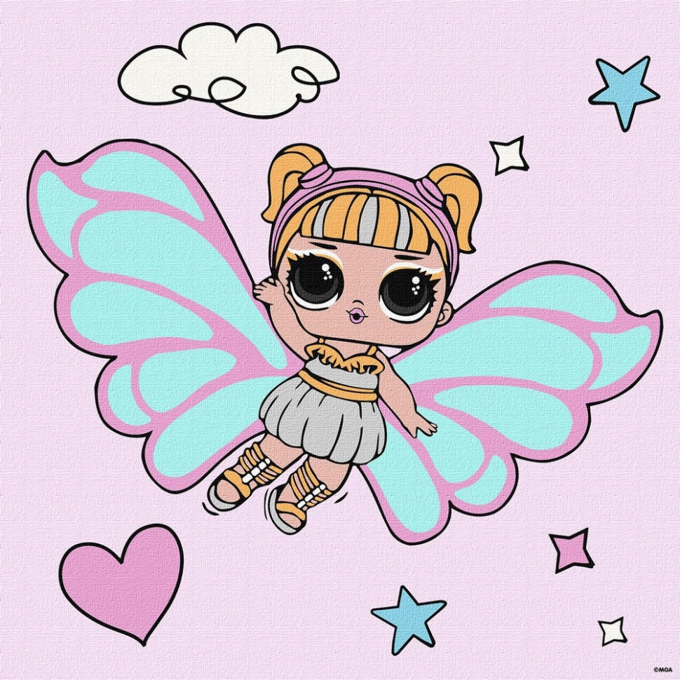 Картина за номерами "L.O.L. Surprise! O.M.G. Fairies Skystarling" KHO1092, 40х40 см Вінниця - фото 1