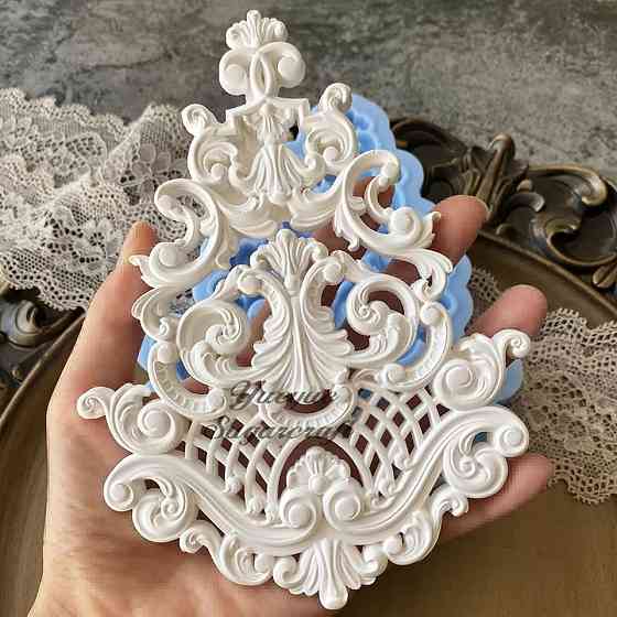 Молд силиконовый Абстракция 160 на 125 мм серый Киев