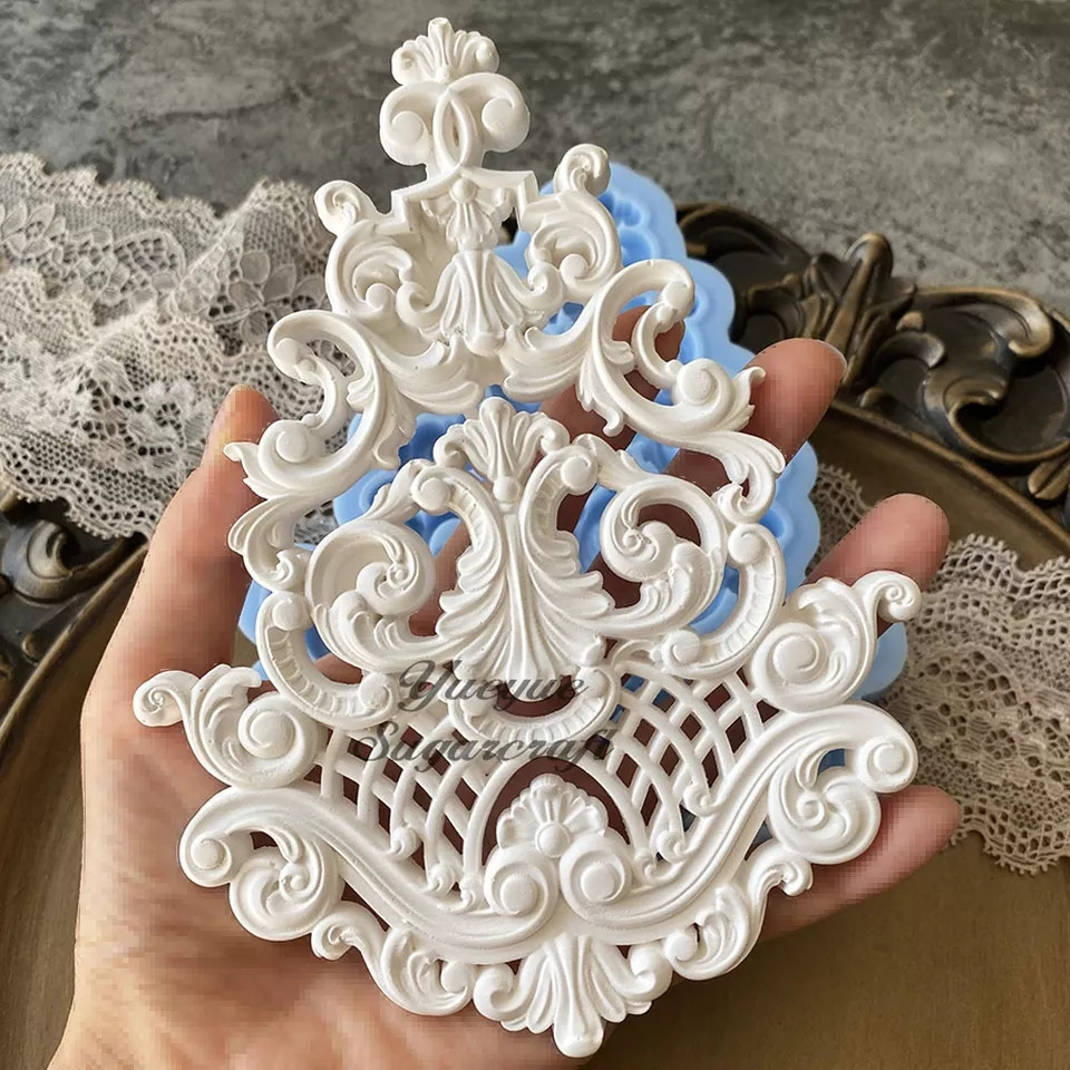 Молд силіконовий Абстракція 160 на 125 мм сірий Київ - фото 3