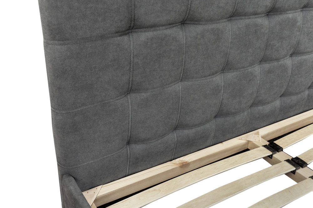 Ліжко Мішель 1600*2000 с п/м Аляска 05 сірий Дніпро - фото 6