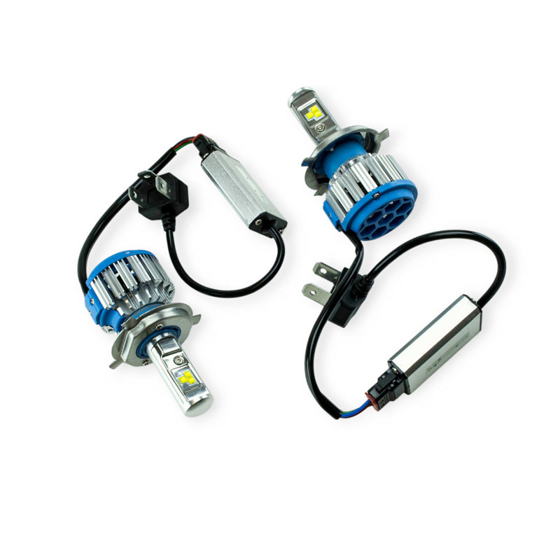 Автолампа H4 12V-24V T1 6000K 3500L радиатор с вентилятором и обманкой LED Мукачево - изображение 1